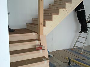 Menuiserie intérieure escalier bois escalier bois acier